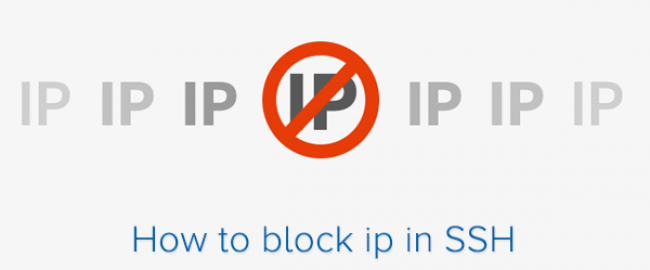 How to block ip in SSH